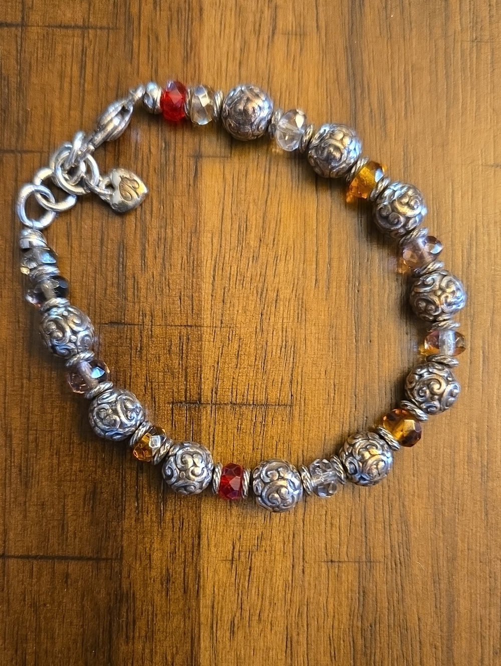 Vintage (2002-2005)Brighton Latika Silver-plated Bead Bracelet